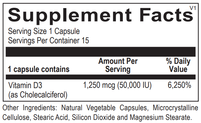 Vitamin D3 50,000 IU